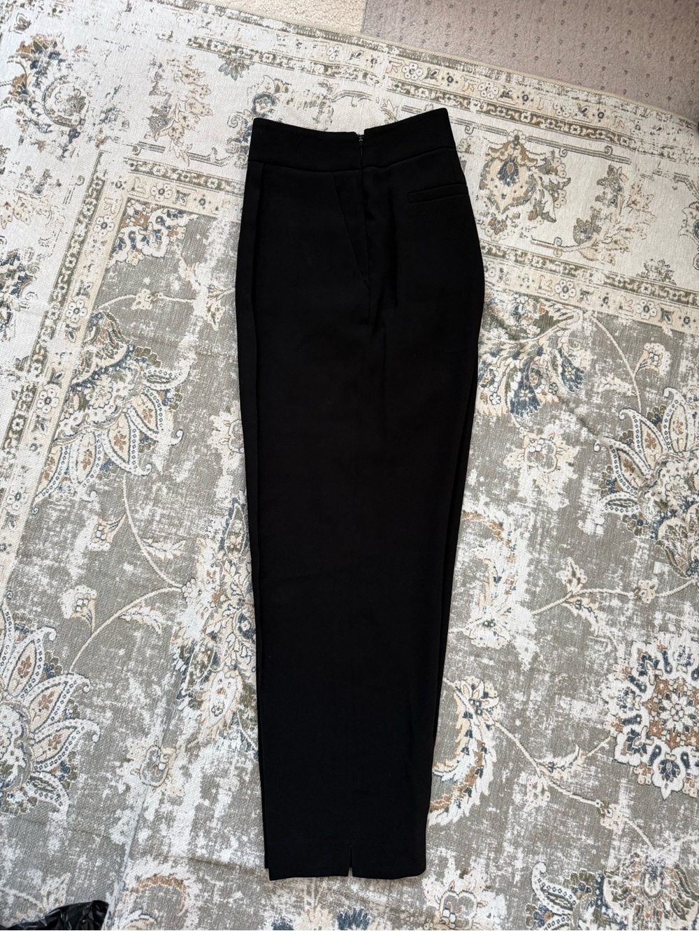 J. Crew Black High-Waist Tailored Trousers